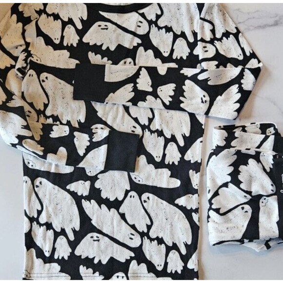 Cat & Jack Halloween Pajamas Boys Girls 10 Ghost PJ Set Unisex Shirt Pants New - Picture 9 of 9